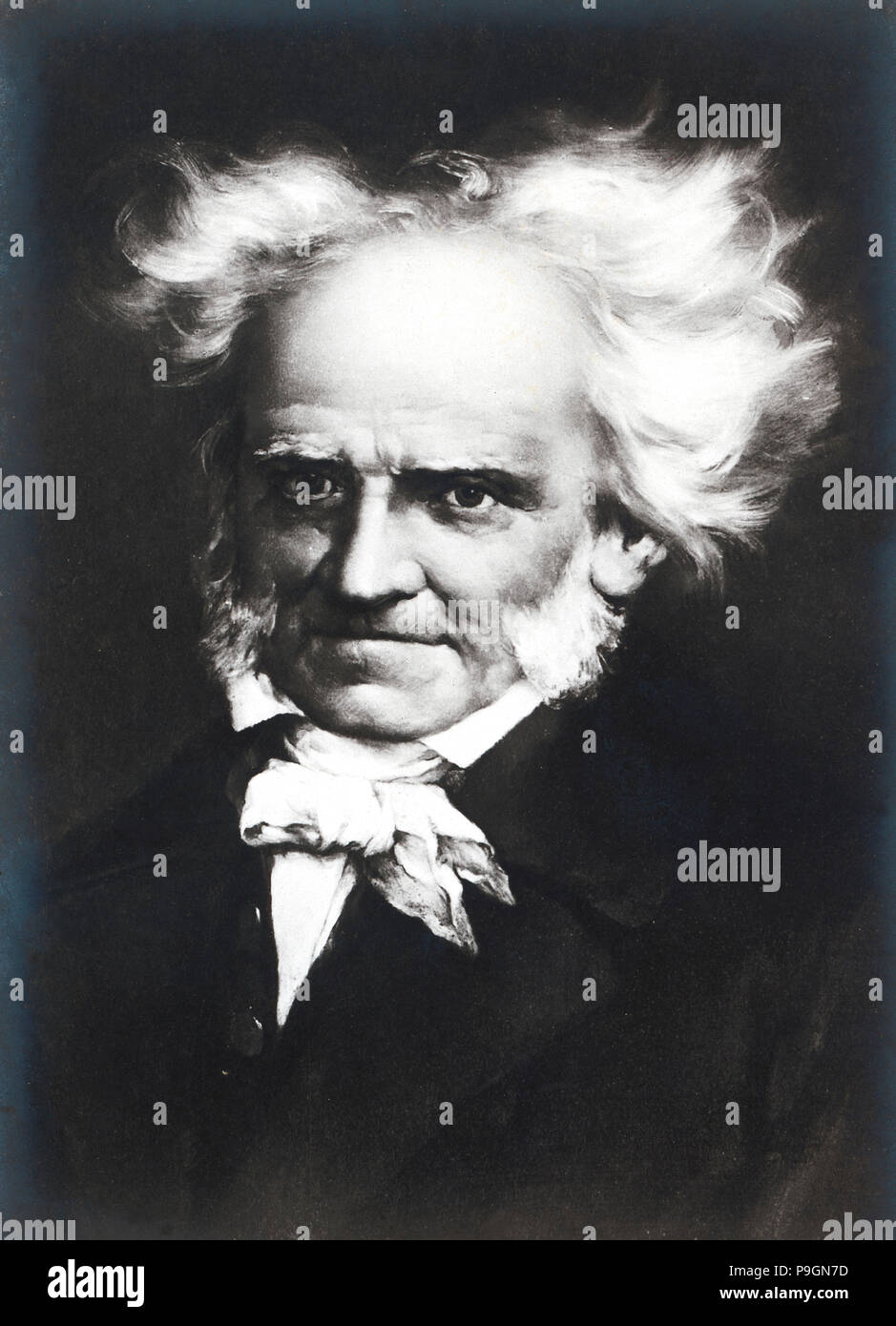 Arthur Schopenhauer (1788-1860), deutscher Philosoph. Stockfoto