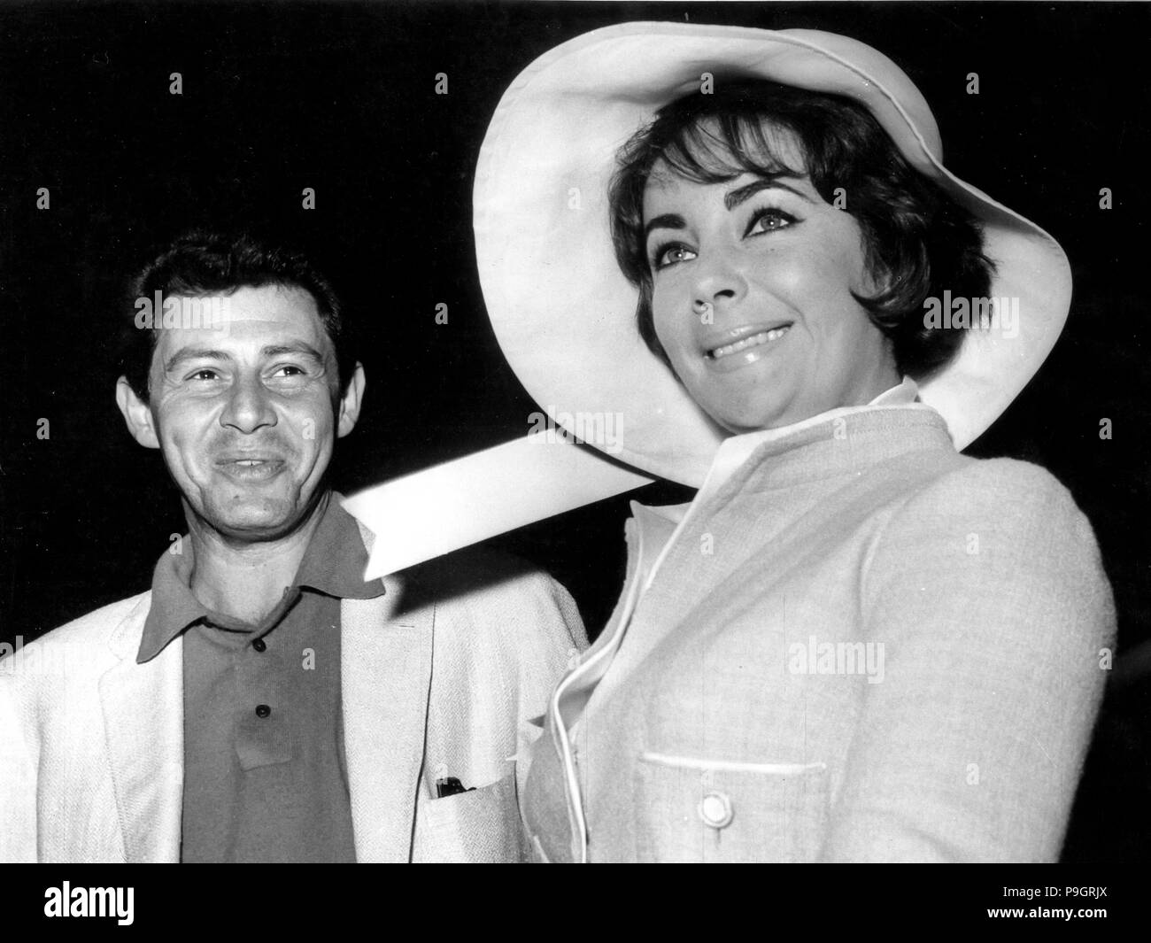Elizabeth Taylor, Eddie Fisher, 1981 Stockfoto