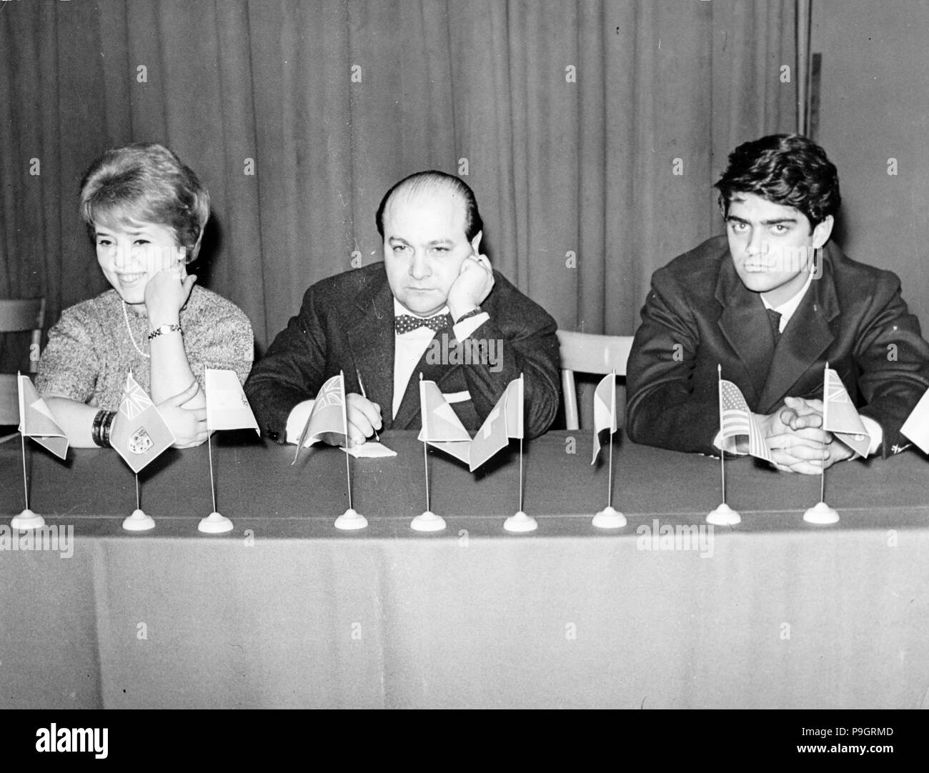 Wilma de Angelis, aurelio Fierro, Teatro del Corso, Mailand, 1961 Stockfoto