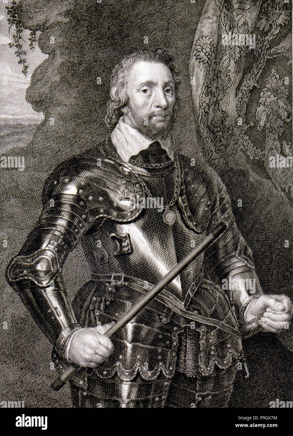 Alonso Perez de Guzman, genannt "Guzmán El Bueno" (1256-1309), spanischer, Militär, Herzog von Medina Si... Stockfoto