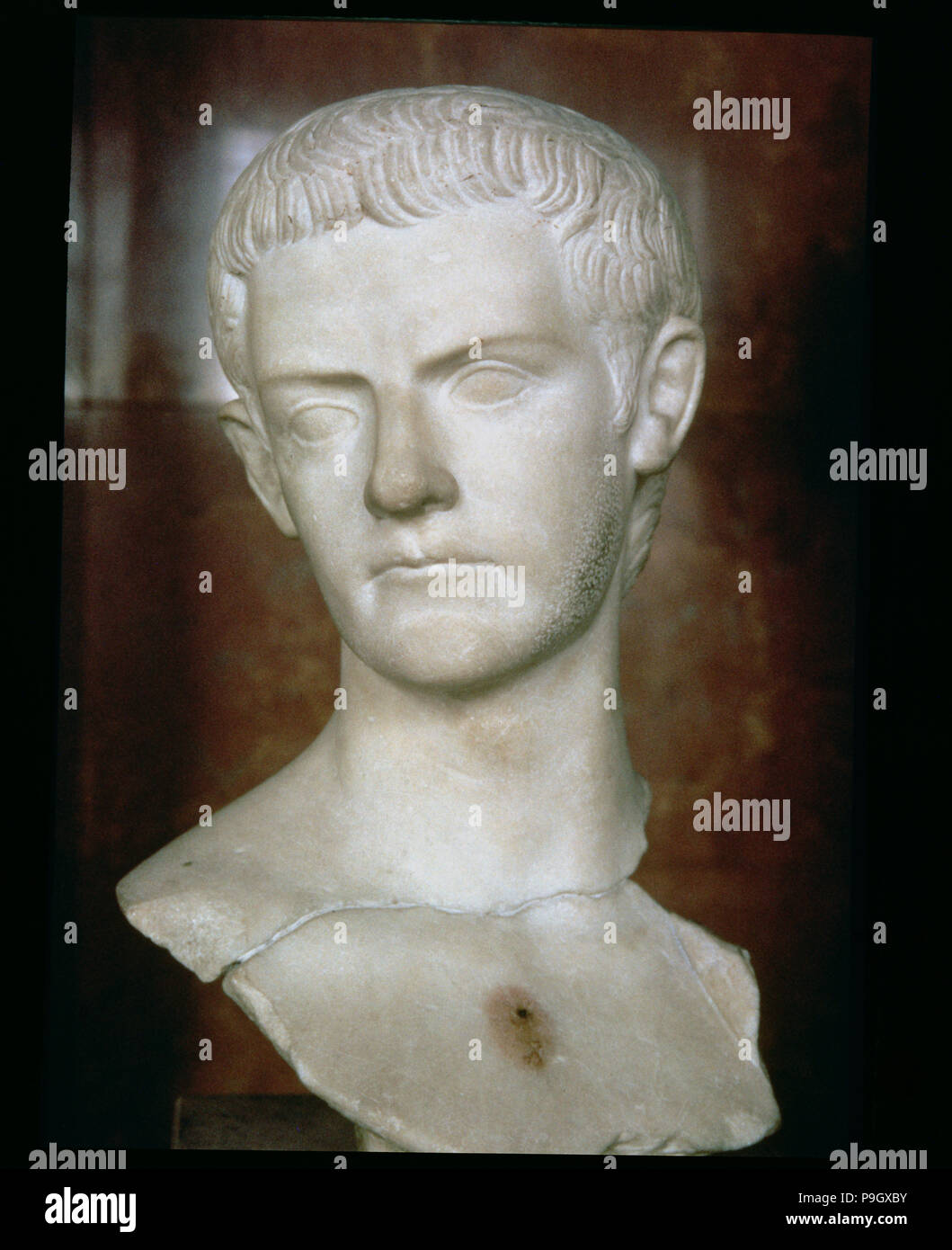 Caligula (Gaius Caesar Augustus Germanicus) (12-41), römischer Kaiser (37-41). Stockfoto