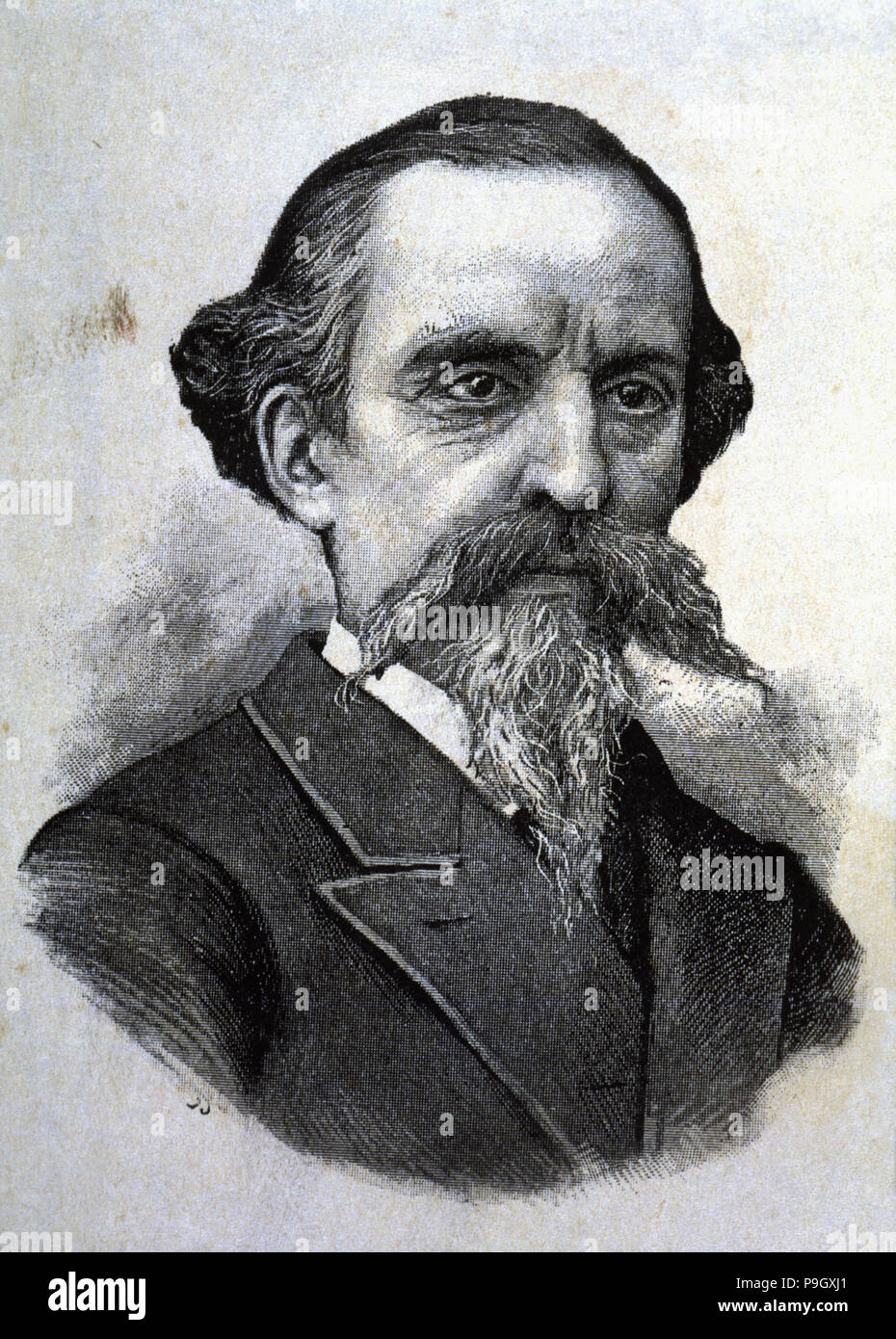 Manjarres Letamendi Jose (1828-1897), Gelehrter, Musiker und spanischen Arzt. Stockfoto