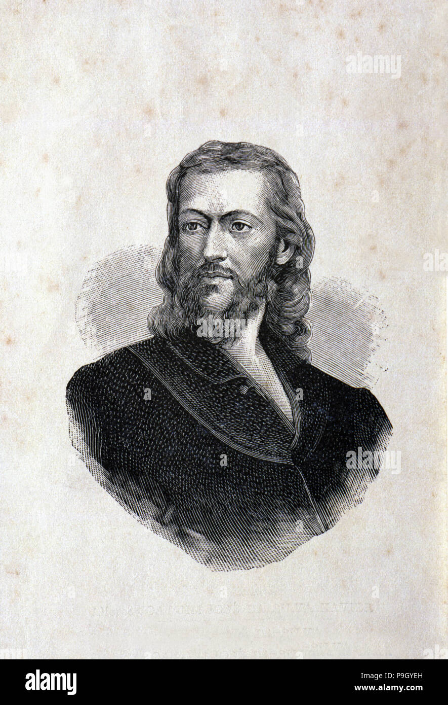 Joaquim José da Silava Xavier "tiradentes" (1748-1792), der Vorläufer der Brasilianischen Unabhängigkeit. Stockfoto