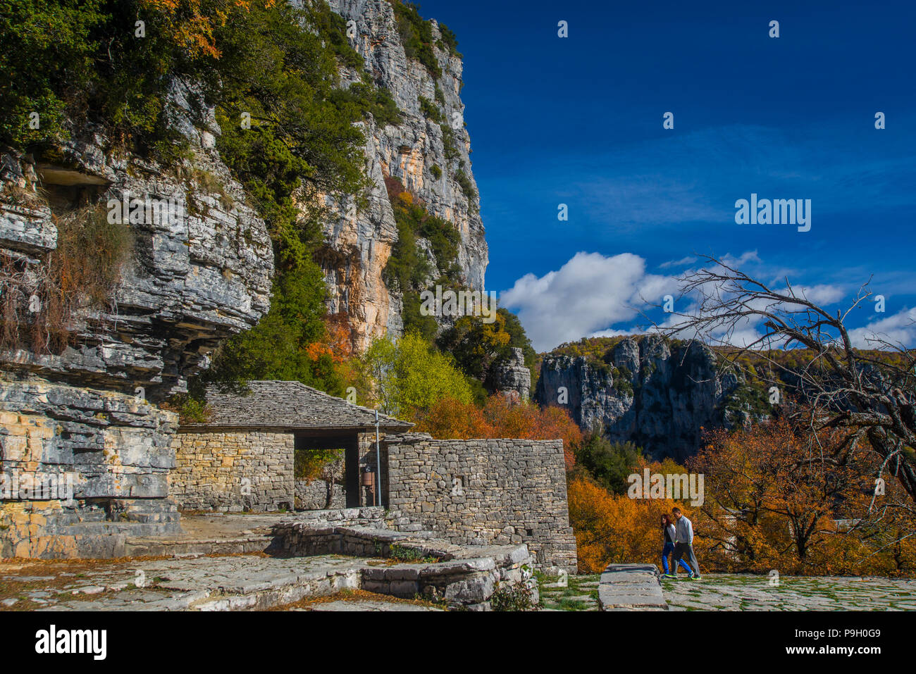Europa, Griechenland, Epirus, zagorochoria, monodendri, Agia Paraskevi, Kloster Stockfoto