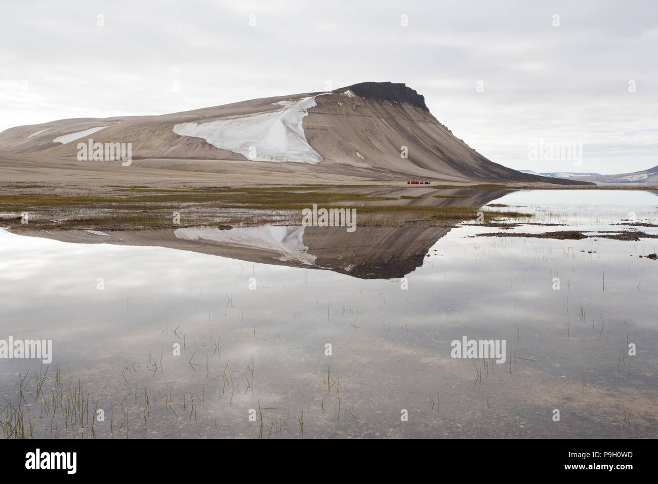 Einer polaren Wüste. Zeipelodden, Svalbard Stockfoto
