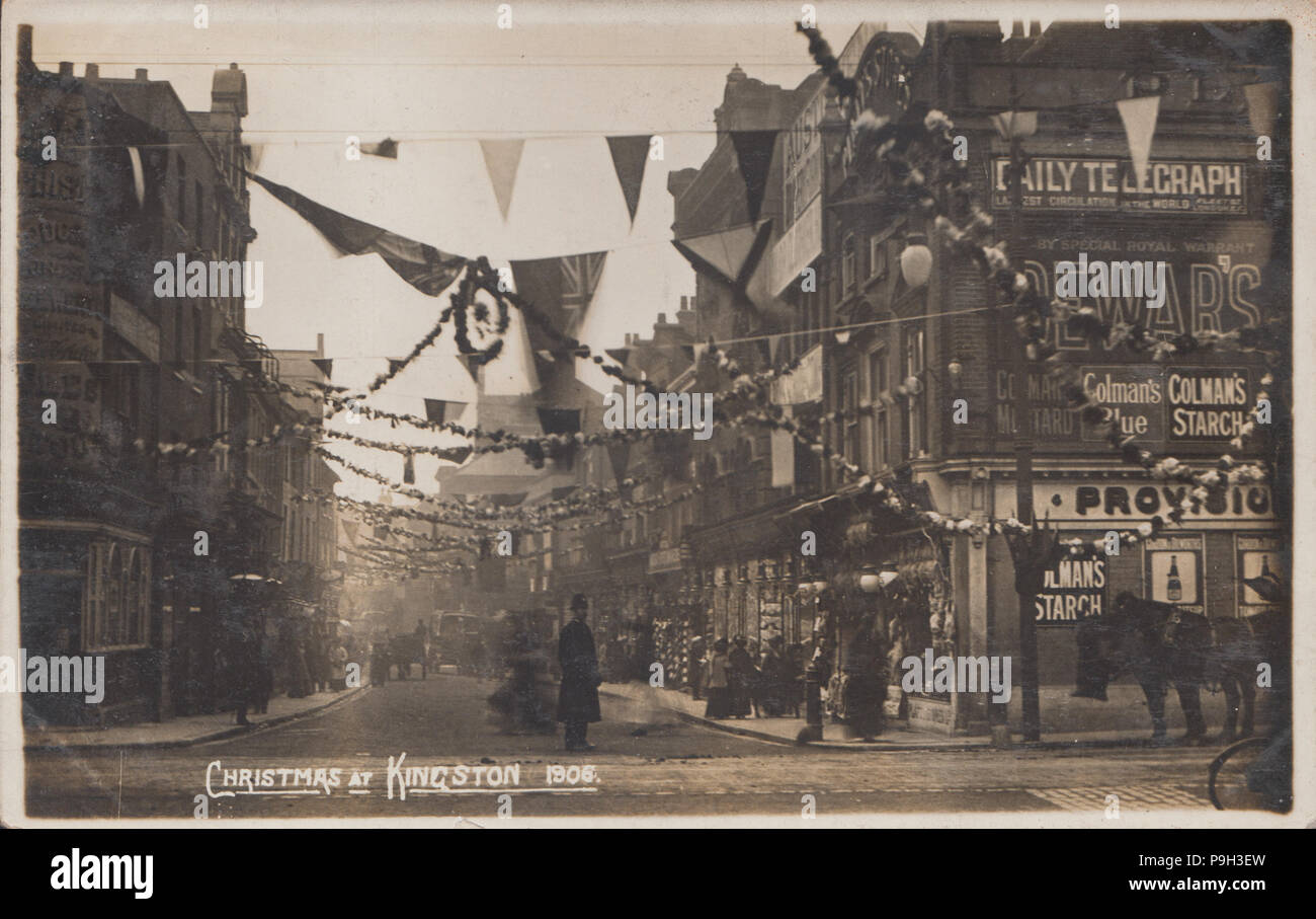 Jahrgang 1908 Foto von Christbaumschmuck in Kingston upon Thames Stockfoto