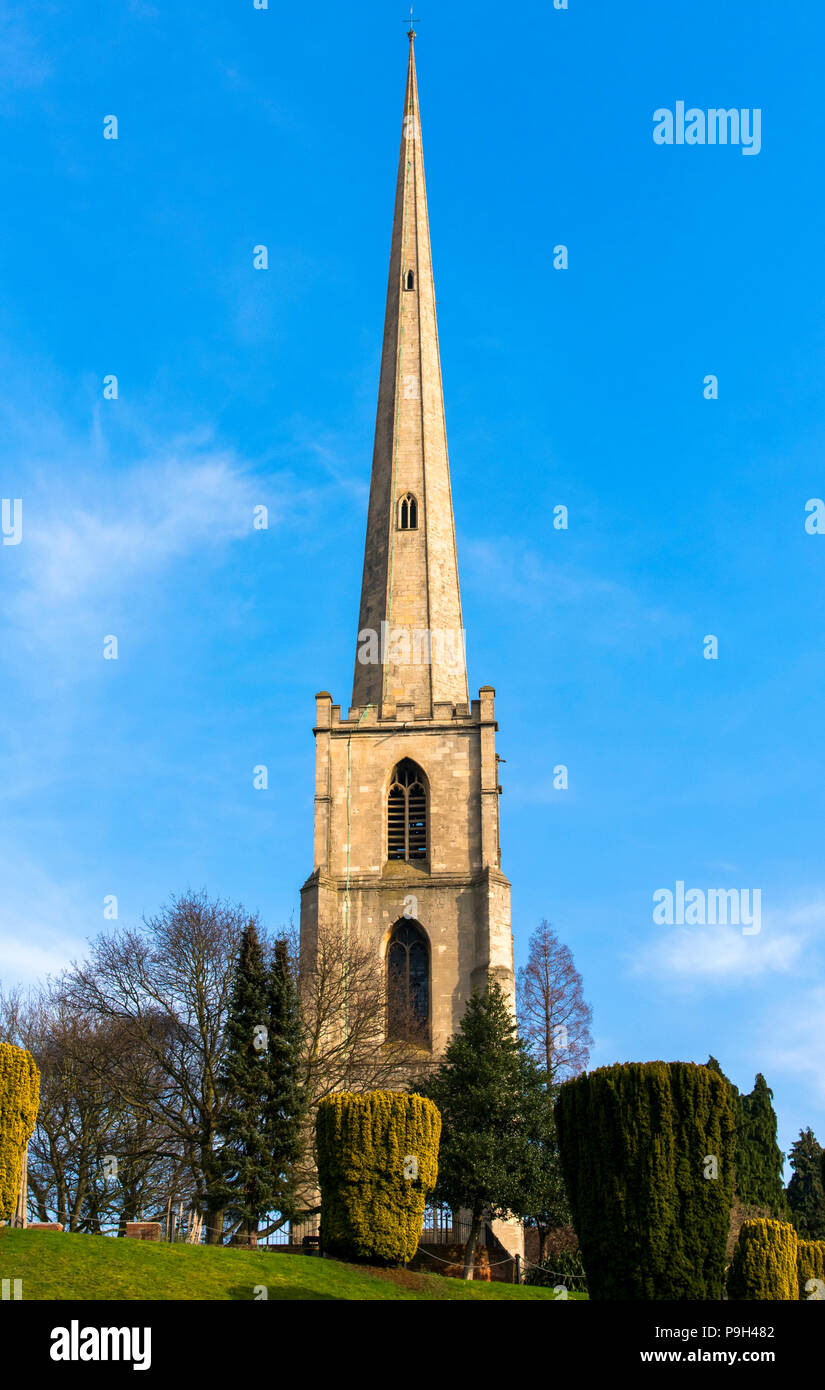 St. Andrews Spire oder 'Glover's Nadel", Worcester, England, Europa Stockfoto