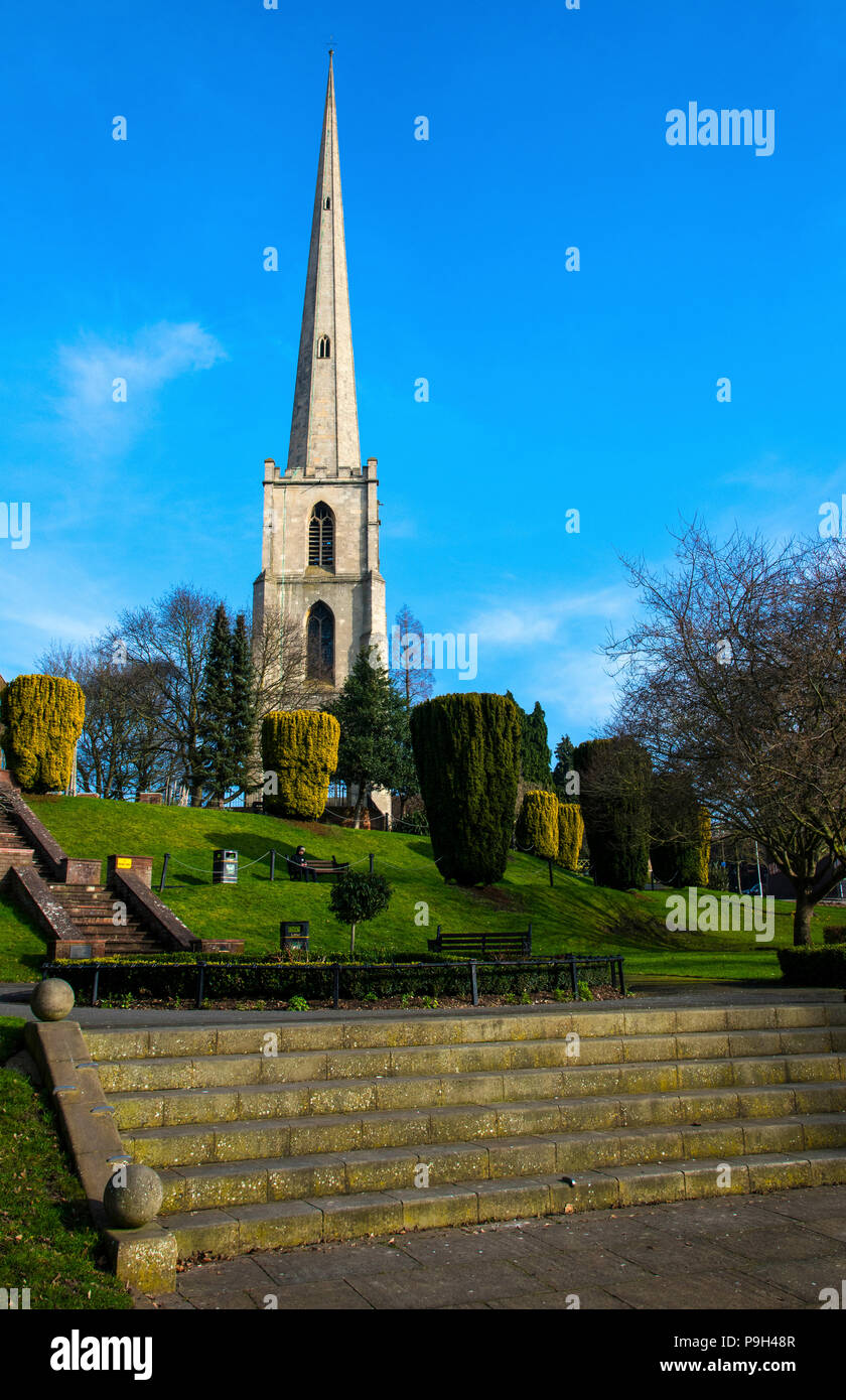 St. Andrews Spire oder 'Glover's Nadel", Worcester, England, Europa Stockfoto