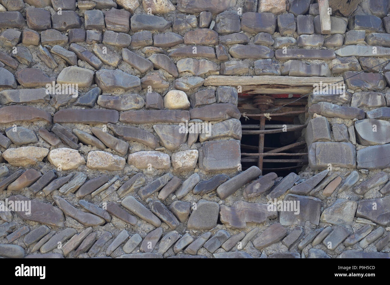 Xinaliq, Aserbaidschan, ein abgelegenes Bergdorf im Kaukasus Stockfoto