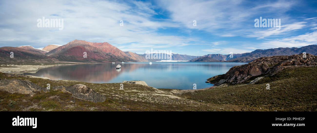 Panorama, Hofman Island, Grönland Stockfoto