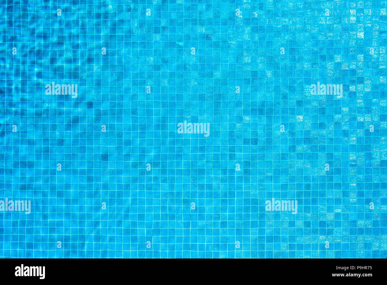 Pool blau Mosaik Hintergrund Stockfoto