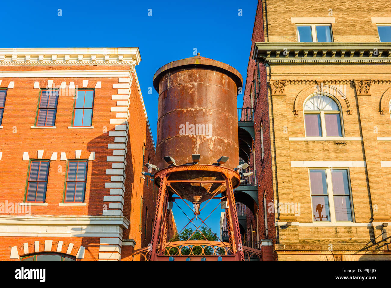 Mobile, Alabama, USA historischen Wasserturm. Stockfoto
