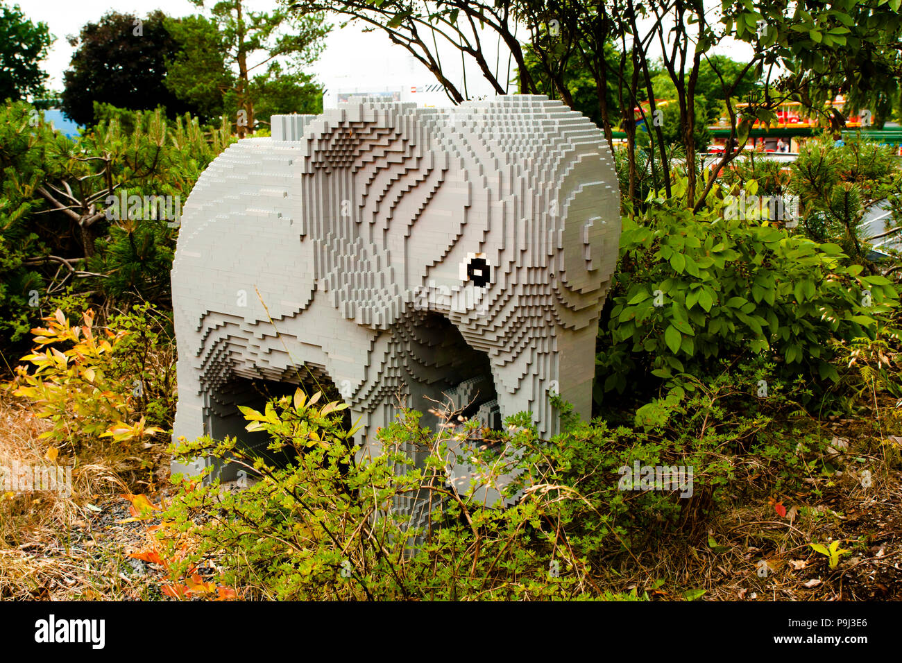 Billund Dänemark, 15. Juni 2018 - Legoland in Billund Dänemark Stockfoto