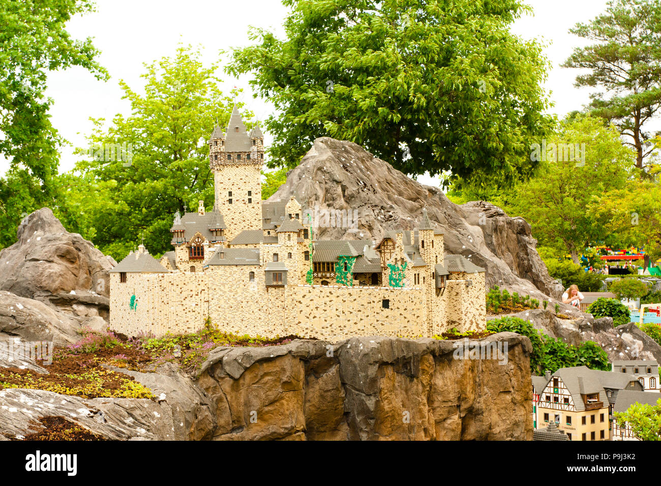 Billund Dänemark, 15. Juni 2018 - Legoland in Billund Dänemark Stockfoto