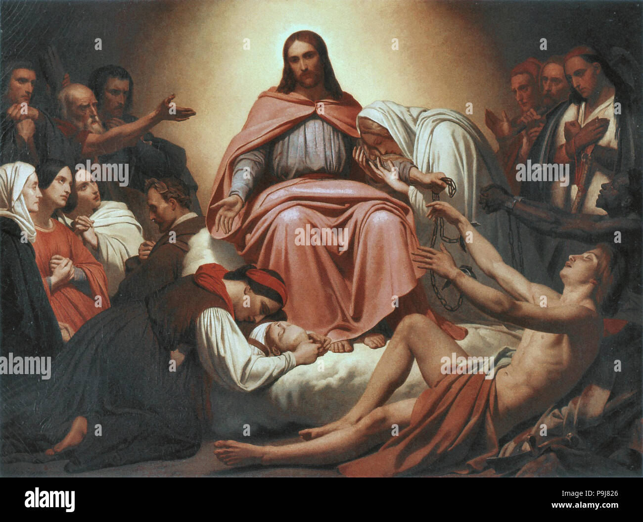 Ary Scheffer - Christus Consolator Stockfoto