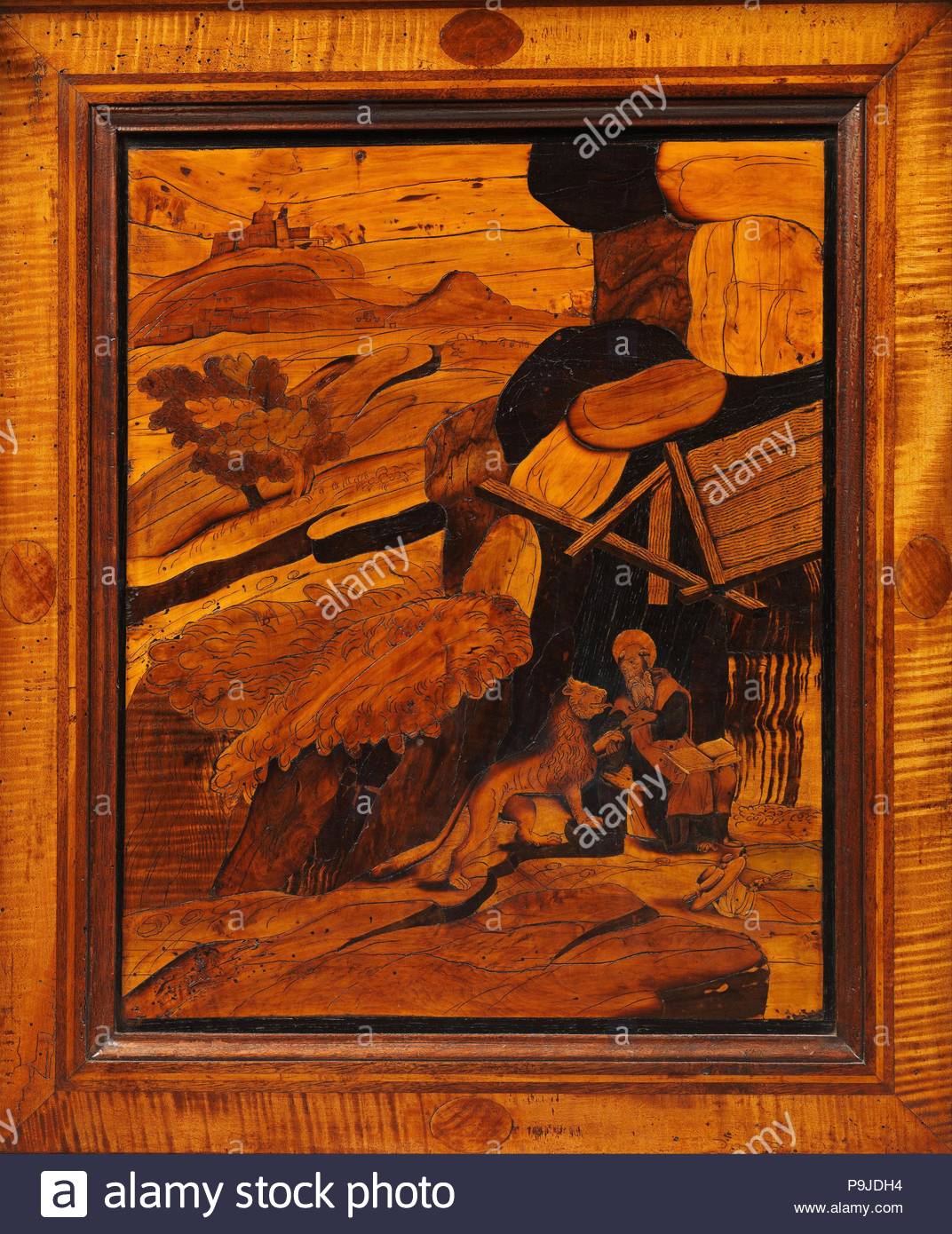 Der Heilige Hieronymus Mit Einem Löwen 1547 Italienisch Verona