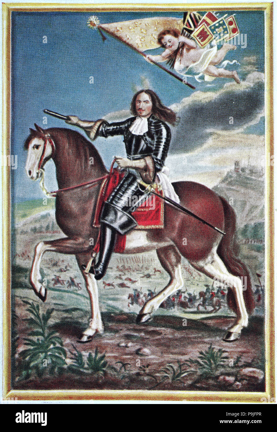 Henri de La Tour d'Auvergne, Vicomte de Turenne, oft als einfach Turenne, 11. September 1611 â € "27. Juli 1675, war ein französischer Marschall allgemein und die berühmtesten Mitglied der La Tour d'Auvergne Familie, digital verbesserte Reproduktion einer Vorlage drucken aus dem Jahr 1900 Stockfoto