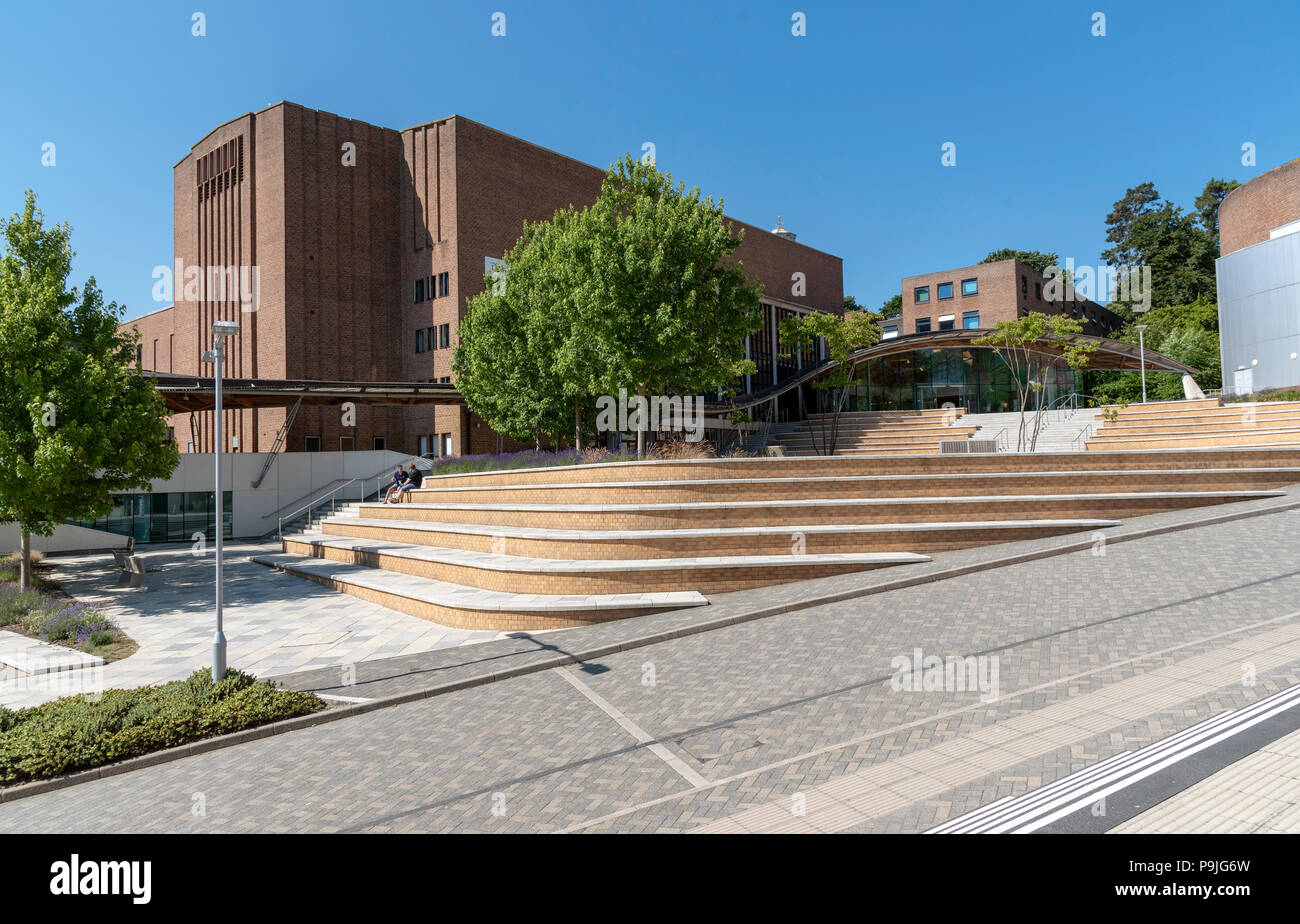 Der Universität Exeter, Exeter, Devon, England, Großbritannien die Große Halle Gebäude auf Sreatham Campus Stockfoto
