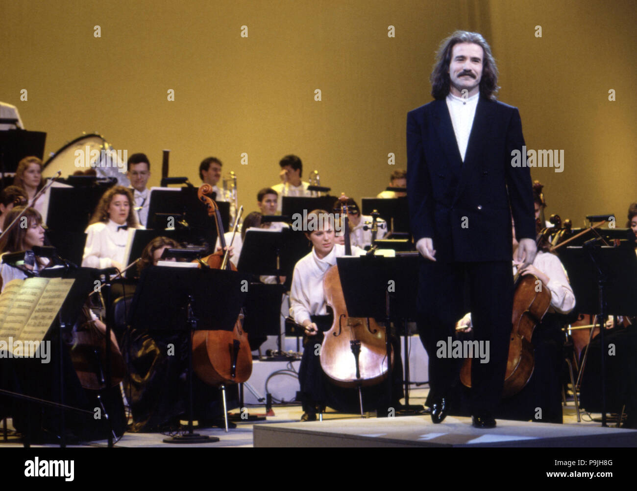 Luis Cobos, Spanisch orchesta Dirigent, 1990 Foto. Stockfoto