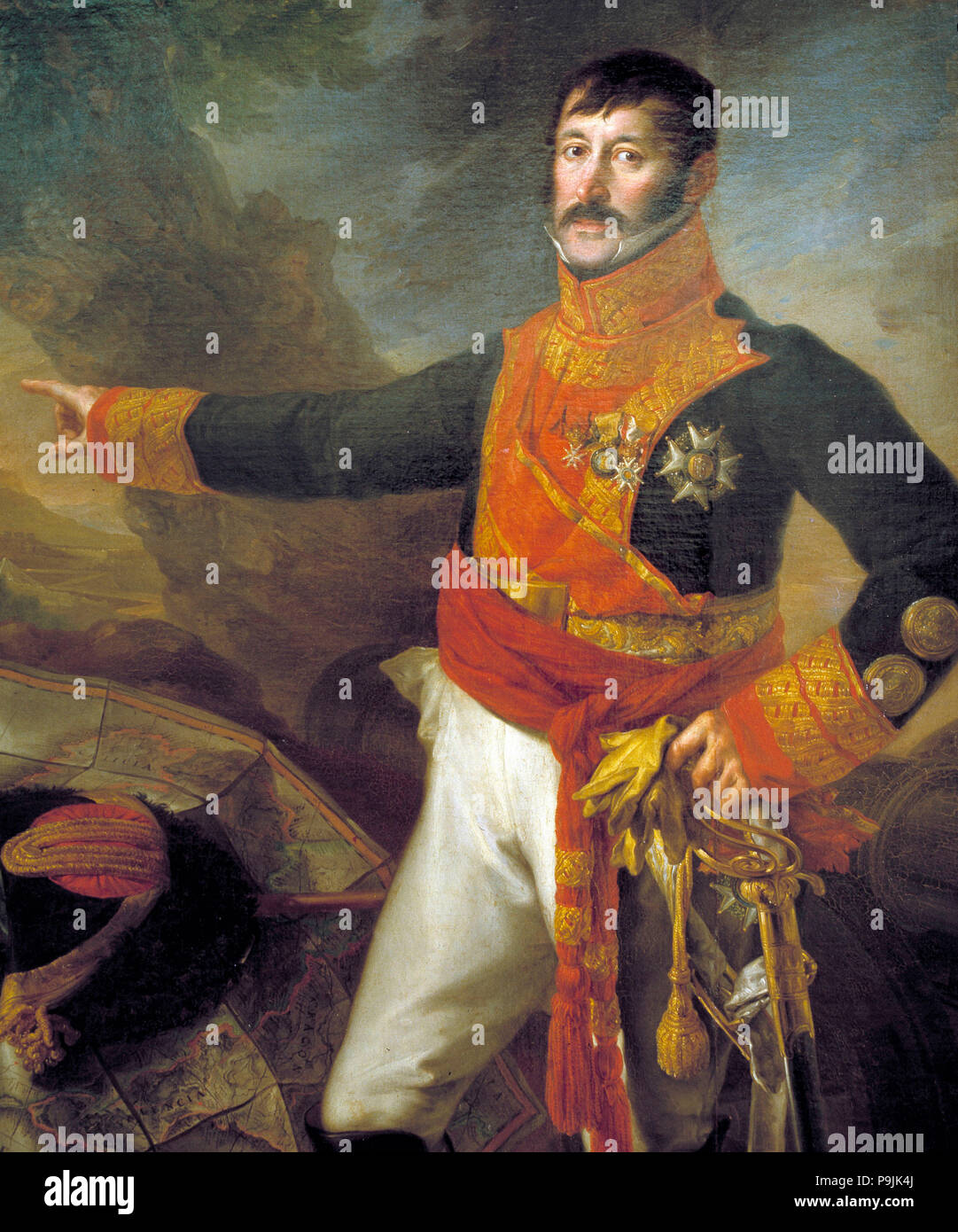 Mariano Alvarez de Castro, spanischen Militär (1749-1840), Öl von Vicente López. Stockfoto