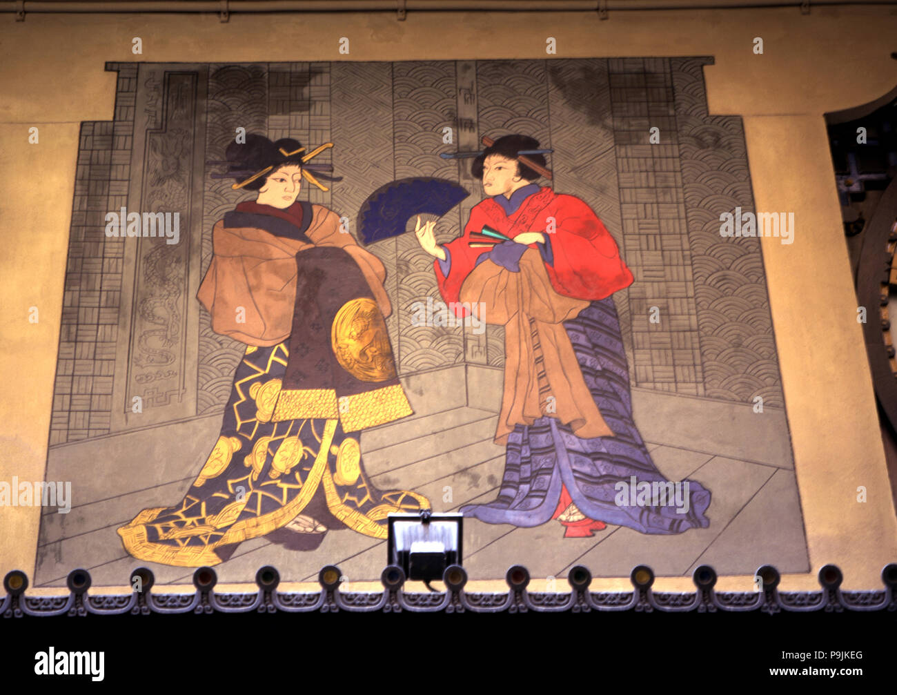 Bruno Cuadros Haus in der Pla de l'Os auf den Ramblas in Barcelona?? von Josep Vilaseca i Casanov… Stockfoto