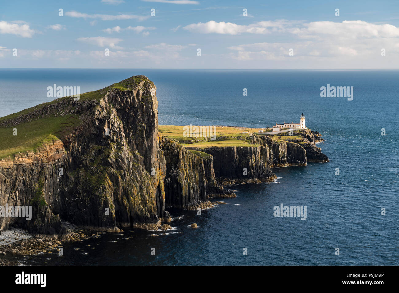 Neist Point, Leuchtturm, Isle of Skye, Innere Hebriden, Schottland, Vereinigtes Königreich Stockfoto