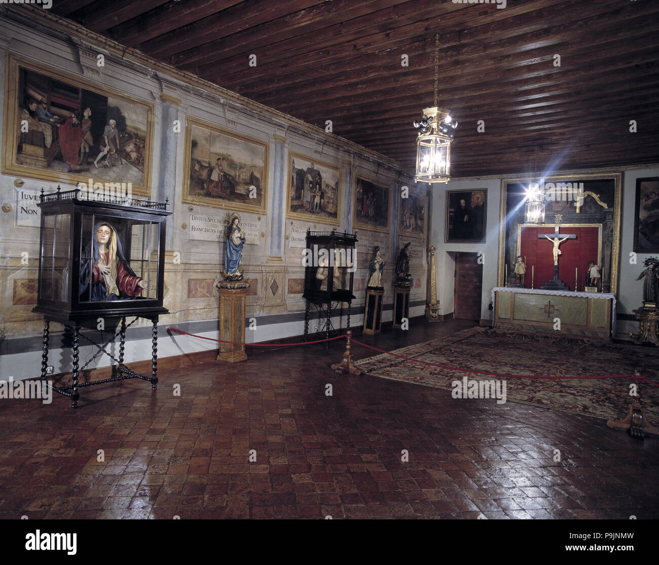 Kloster Descalzas Reales (Königliche Unbeschuhten Nonnen), Kapitel Haus. Stockfoto