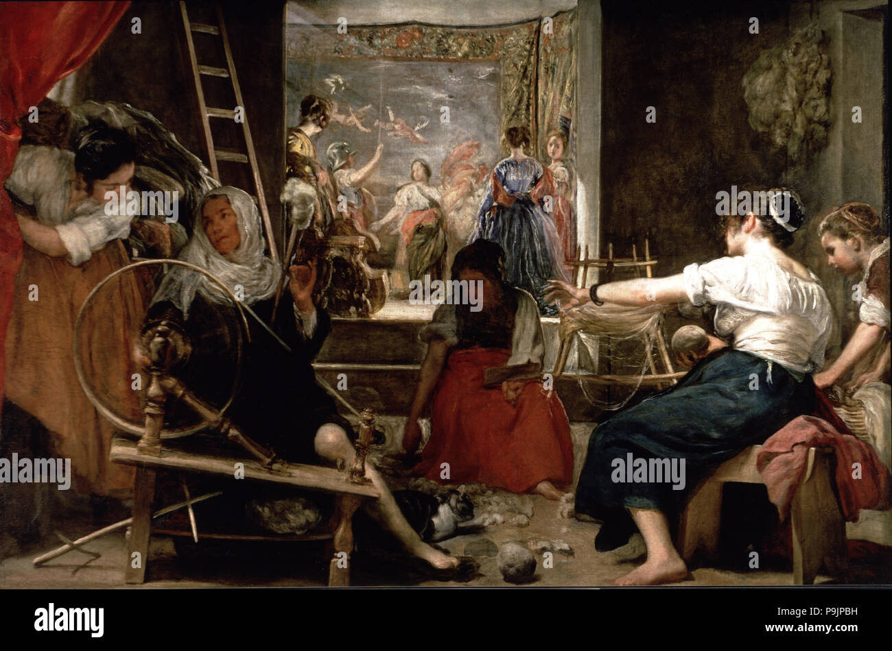 Diego velázquez the spinners Fotos und Bildmaterial in hoher