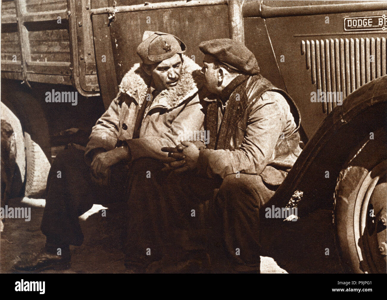 Küpper, Leiter des Deutschen Bataillone der Internationalen Brigaden, die auf der … kämpfte Repub Stockfoto