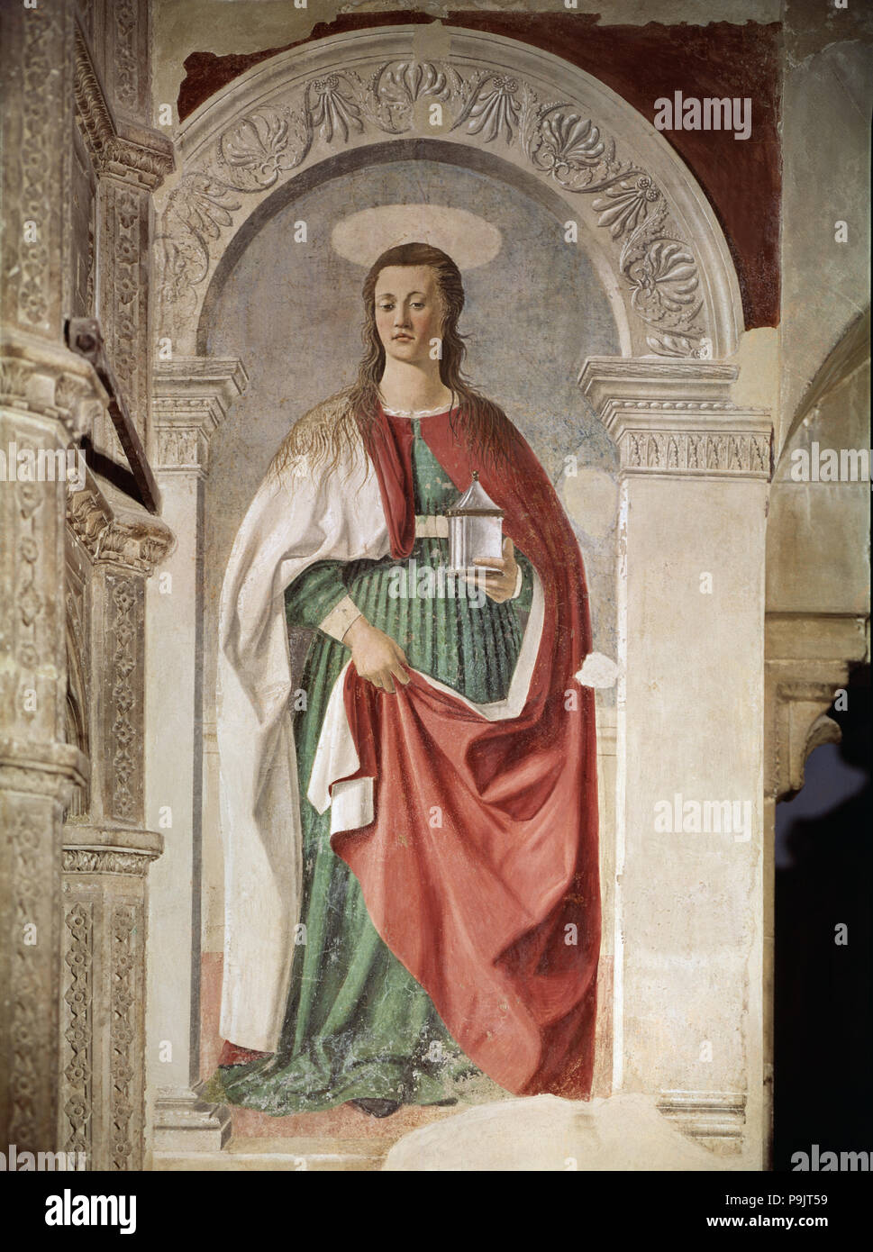 Hl. Maria Magdalena" Malerei von Piero della Francesca. Stockfoto