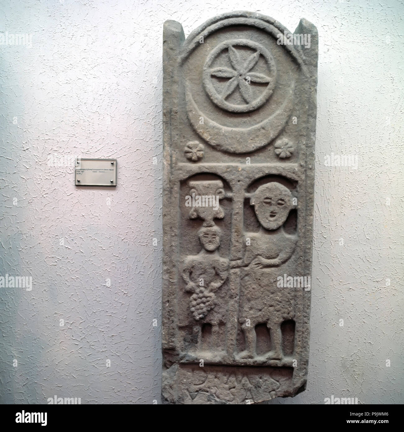 Grabkunst Stele. Stockfoto