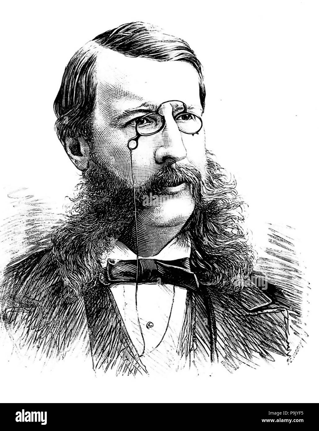 GEORGE BARKER (1835-1910) amerikanischer Wissenschaftler und Arzt Stockfoto