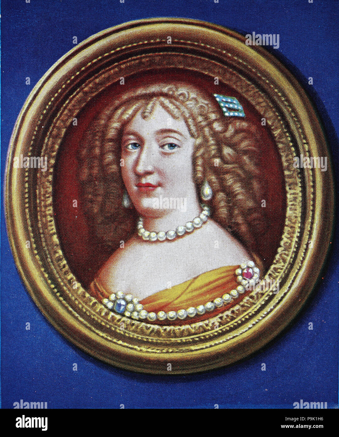 FranÃ§Oise d'AubignÃ©, Marquise de Maintenon, 27. November 1635 â € "15. April 1719, war die zweite Frau von König Ludwig XIV. von Frankreich. Sie war während ihrer ersten Ehe als Madame Scarron bekannt, und anschließend als Madame de Maintenon, digital verbesserte Reproduktion einer Vorlage drucken aus dem Jahr 1900 Stockfoto