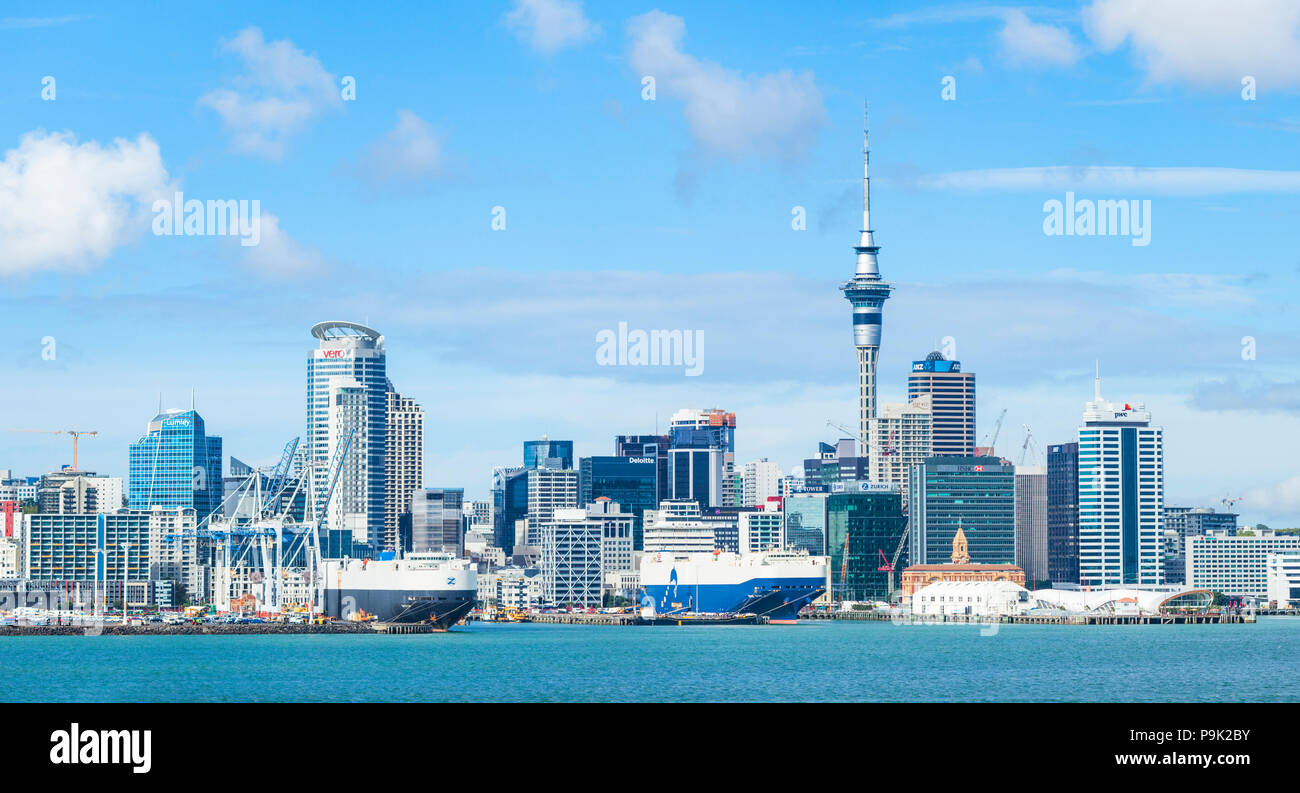 Auckland, Neuseeland die Skyline von Auckland, Neuseeland die Skyline von Auckland Neuseeland North Island. Stockfoto