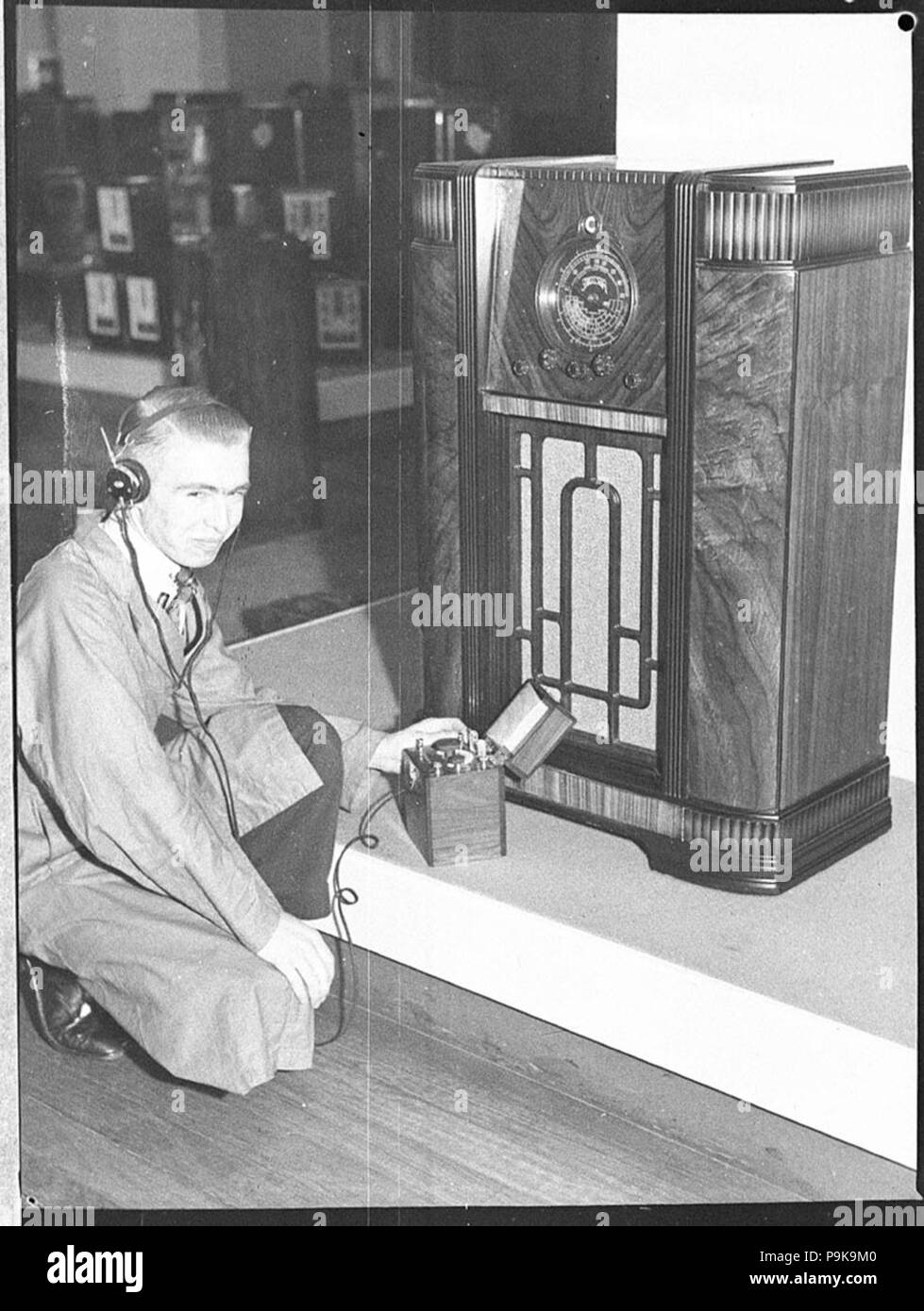 243 20133 SLNSW Radio Ausstellung David Jones Stockfoto