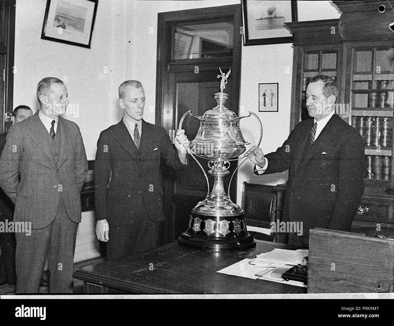 243 SLNSW 20152 Präsentation Herr Mingay von Herrn Thorby oder Thorley Stockfoto