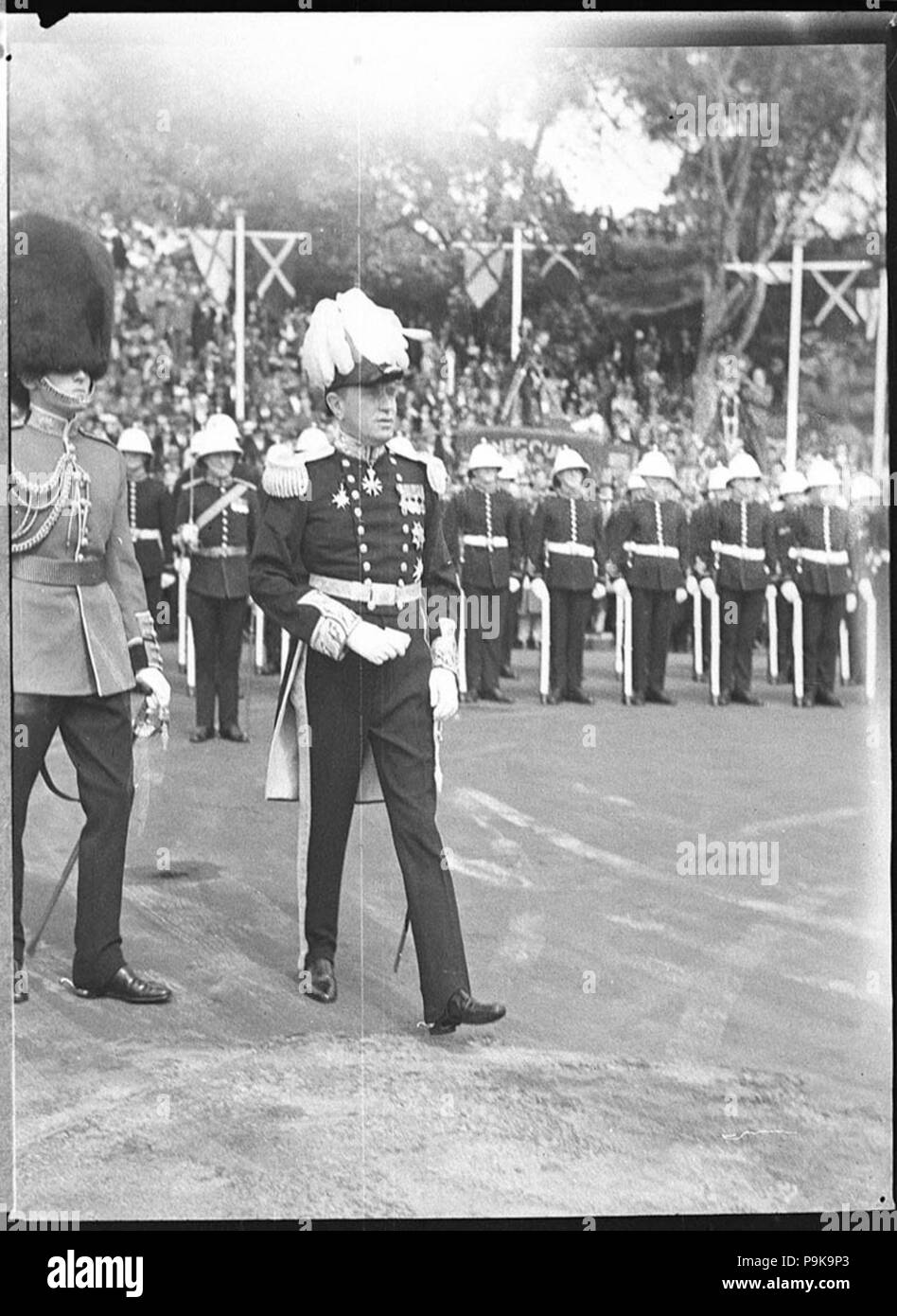 243 SLNSW20360 Ankunft der Gouverneur von Orford Stockfoto