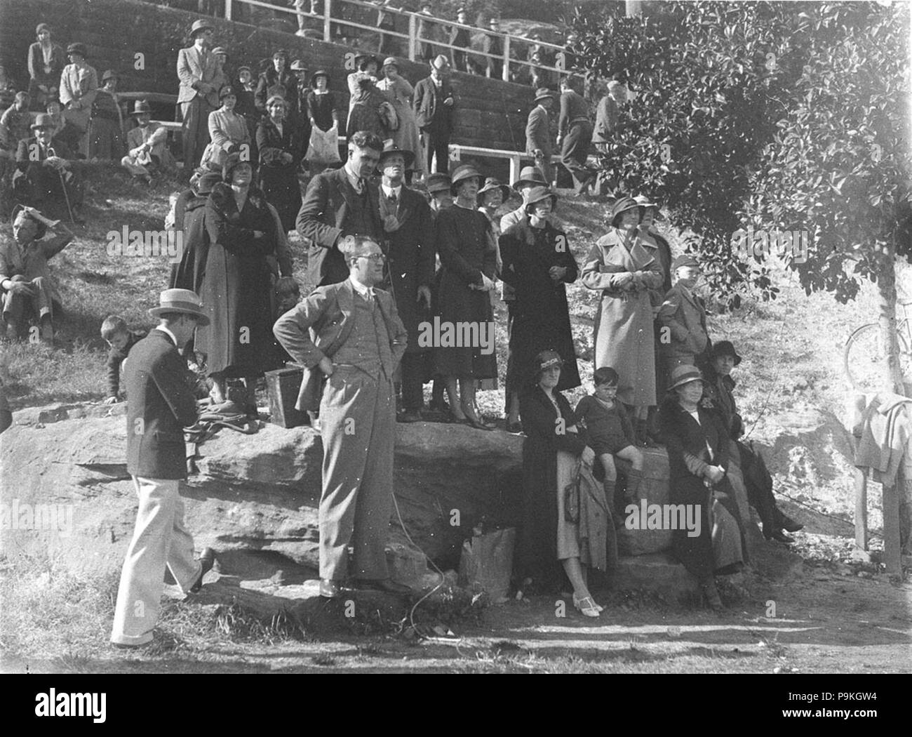 264 42314 SLNSW riesige Menschenmengen beobachten mit Sorge, wie Schmiede bereitet sich auf Start Stockfoto