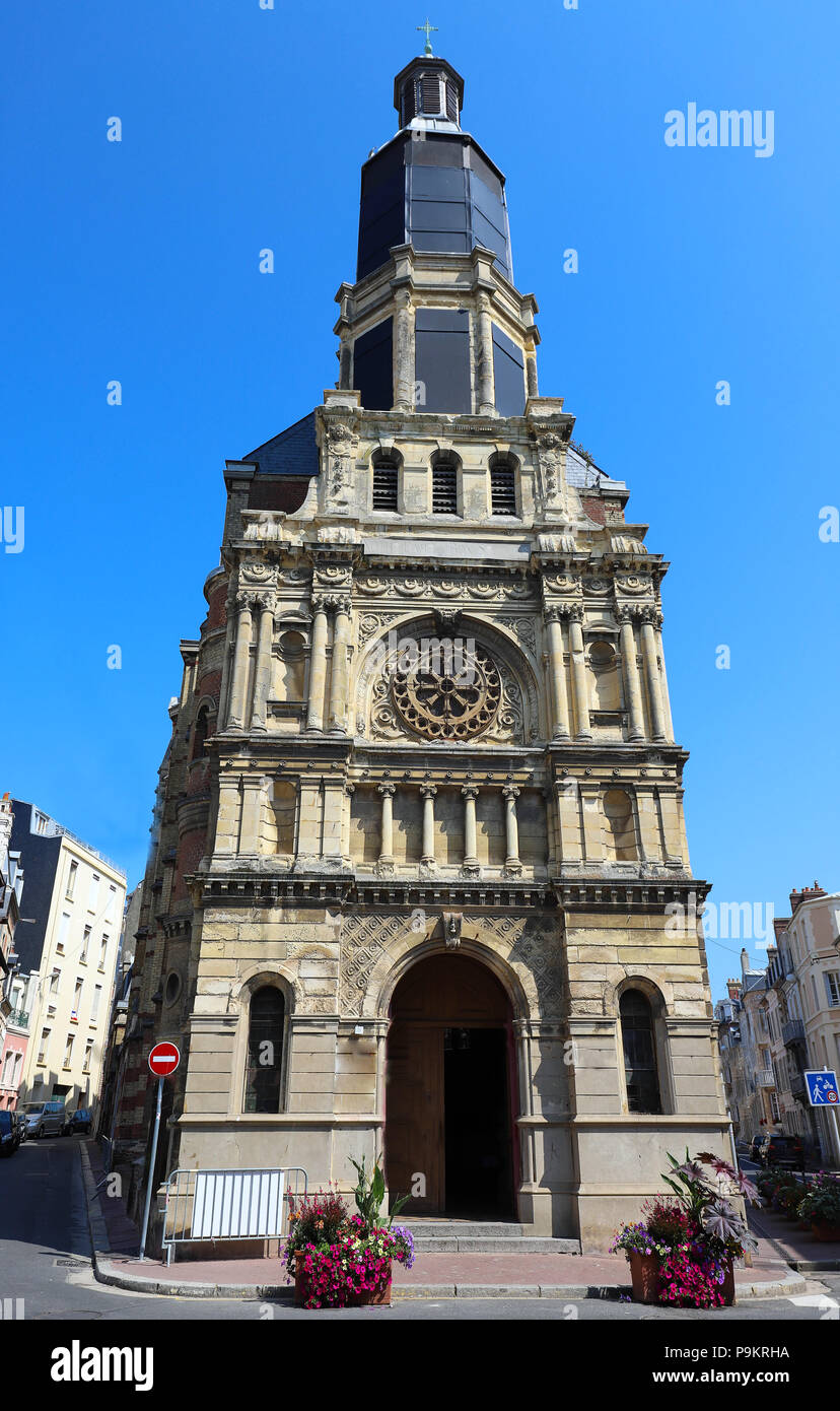 Notre-Dame De Bon Secours Kirche in Trouville-sur-Mer, Frankreich Stockfoto