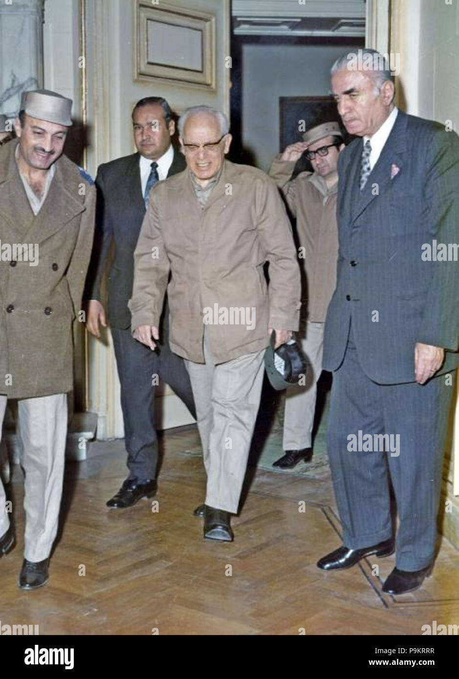 305 Suleiman Frangieh Besuch in Ägypten - Feb 1973 Stockfoto