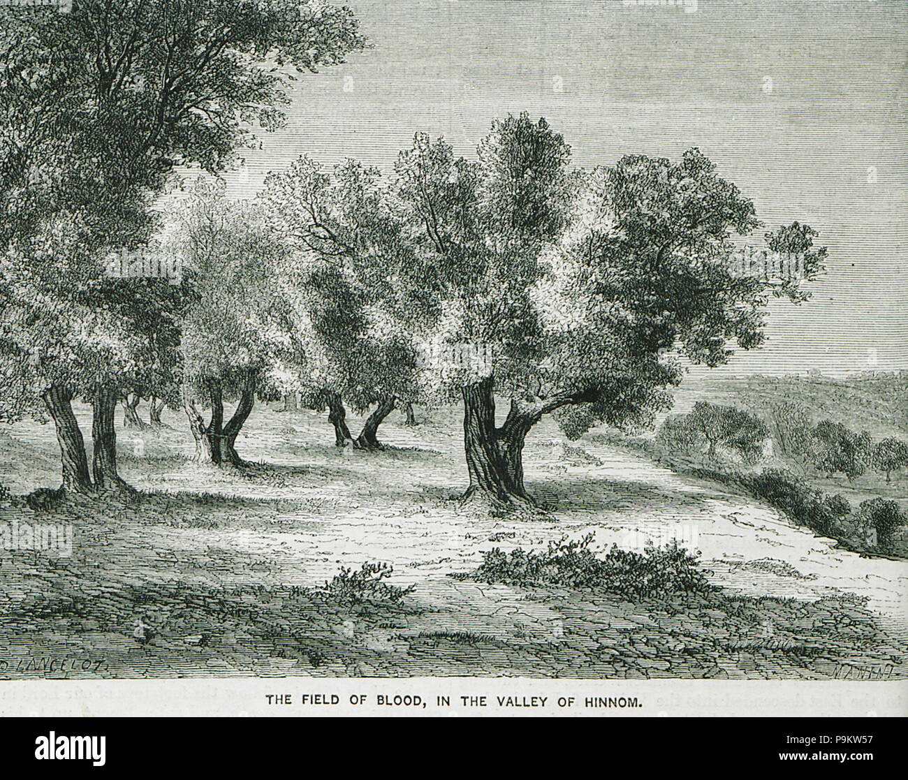310 Das Feld von Blut, in das Tal Hinnom - Ainsworth William Francis - 1870 Stockfoto
