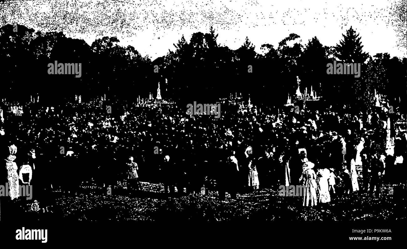 310 Die Fremantle Wharf Krise von 1919 - Am Grab Stockfoto