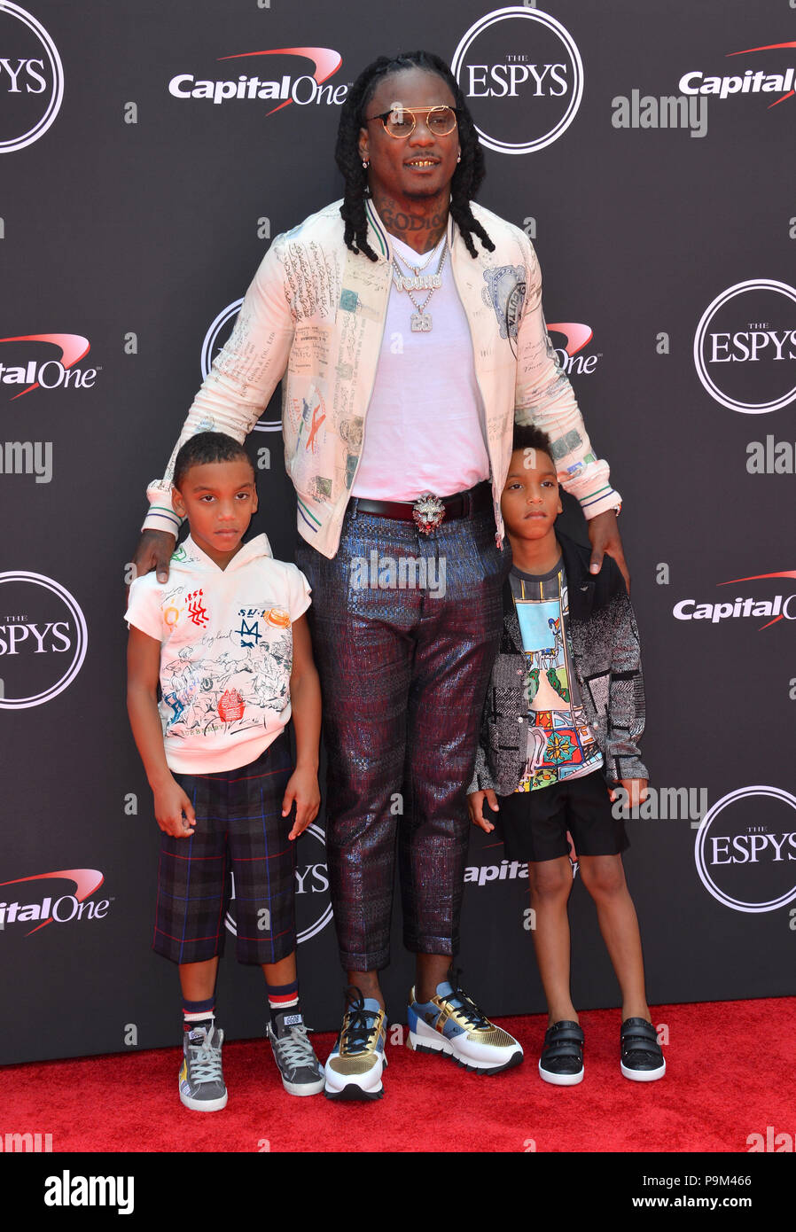 Los Angeles, Kalifornien, USA. 18 Juli, 2018. Chris Johnson an die 2018 ESPY Awards auf der Microsoft Theater LA Live Credit: Sarah Stewart/Alamy leben Nachrichten Stockfoto