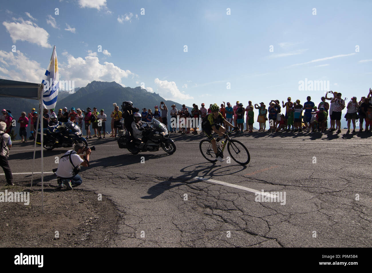 Frankreich. 18 Juli, 2018. Tour de France 2018 Radsport Stadium 11 La Rosiere Rhone Alpes Savoie Frankreich Credit: Fabrizio Malisan/Alamy leben Nachrichten Stockfoto