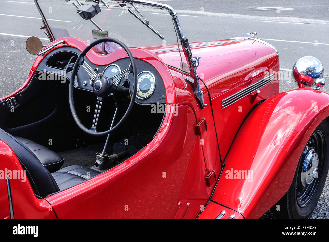 Singer Auto, 1949 Veteran Car, Tschechische Republik Stockfoto