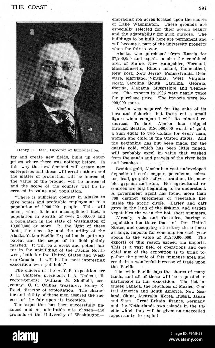 108 Alaska-Pacific - Yukon Ausstellung - Seite 291 Stockfoto