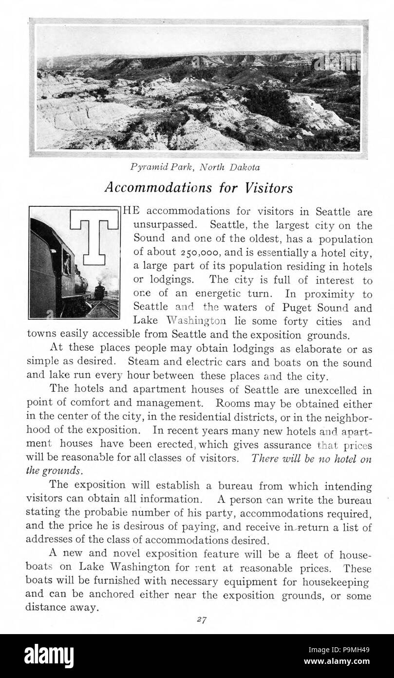 108 Alaska-Yukon-Pazifik Ausstellung - Seattle, vom 1. Juni bis 16. Oktober 1909 - Seite 27 Stockfoto