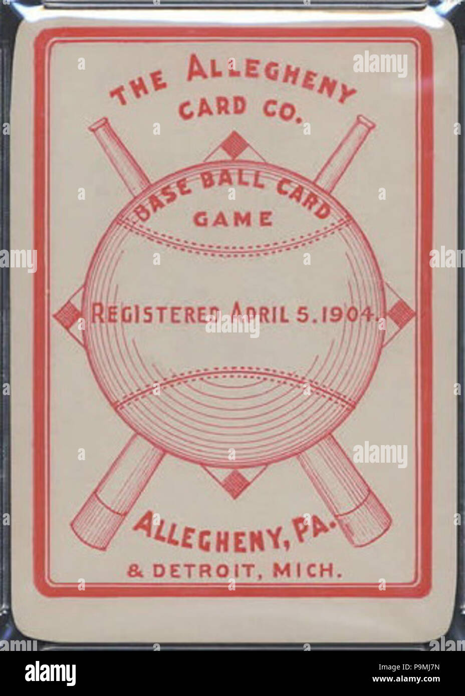 118 Allegheny des Baseball Card Game Stockfoto 118 Allegheny des Baseball Card Game Stockfoto