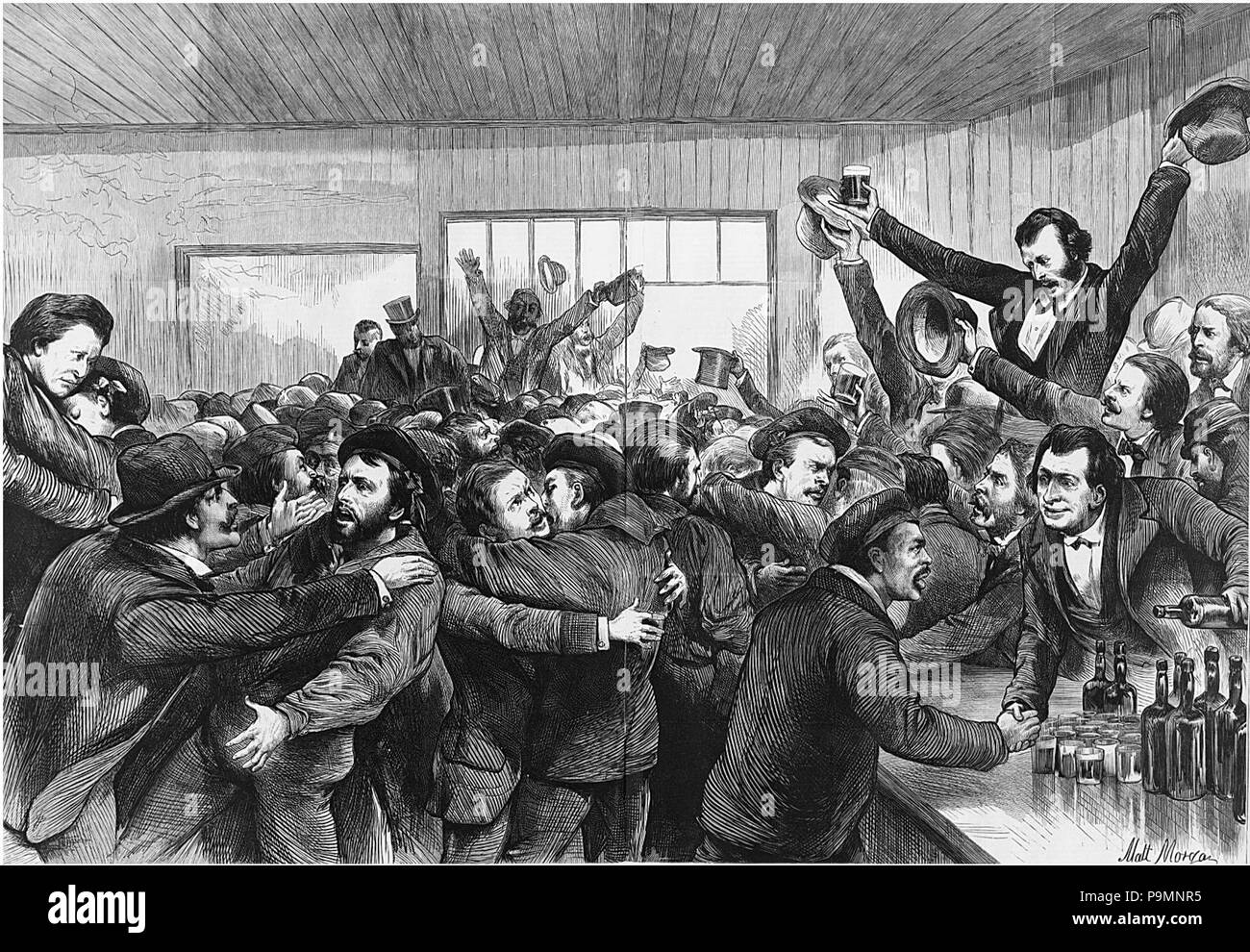 157 Ankunft von Virginius überlebenden Häftlinge in New York Stockfoto