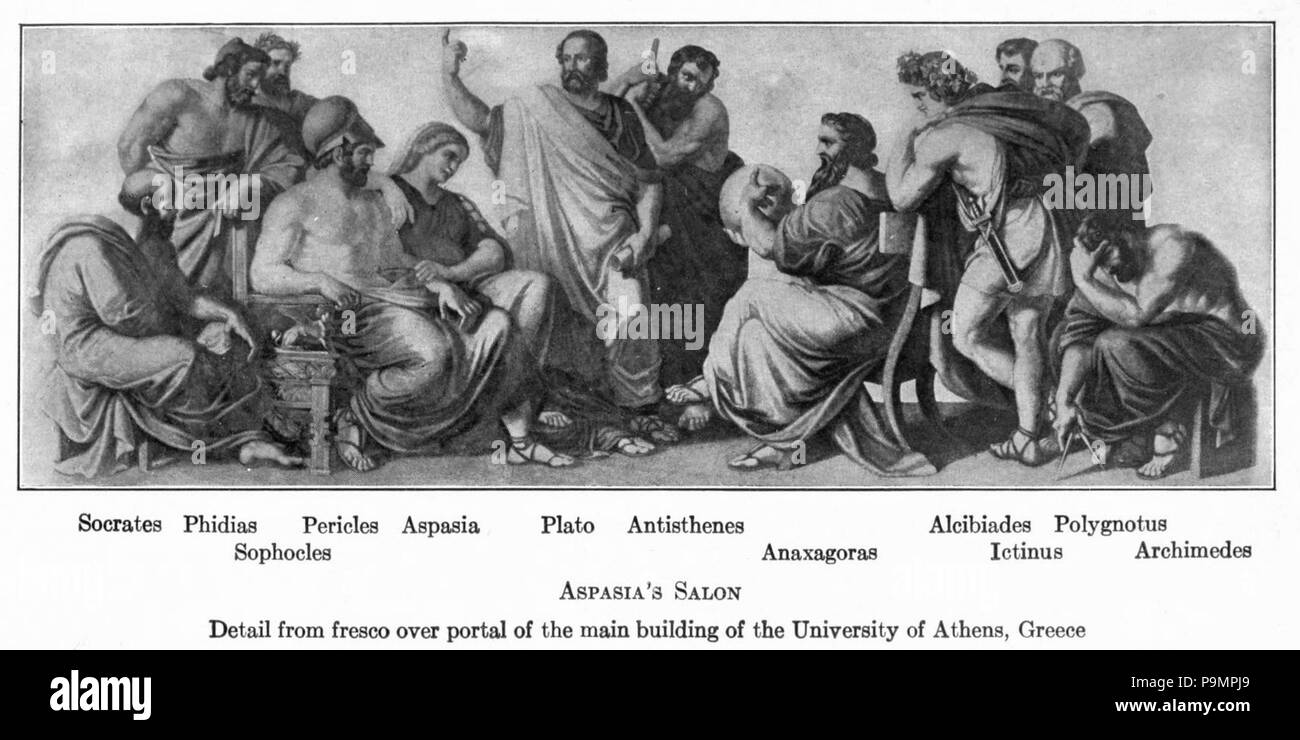 161 Der aspasia Salon Stockfoto